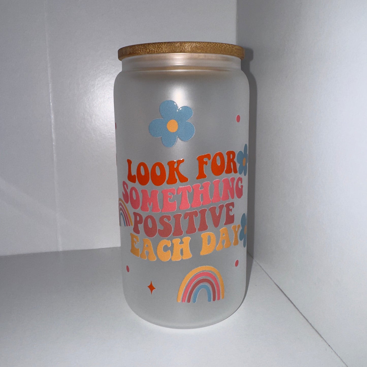 16oz Glass Frosted Cup