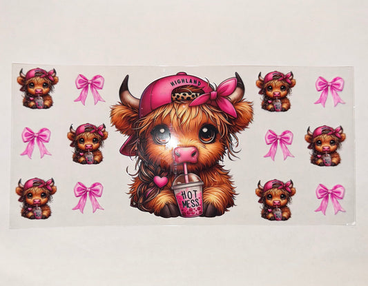 #489 - Hot Mess Highland Cow