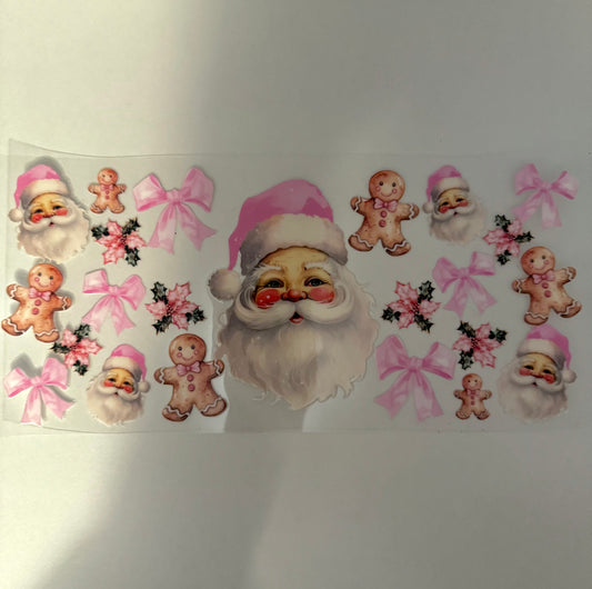 #597 - Pink Vintage Santa
