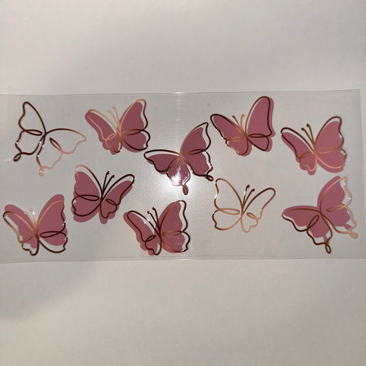 #13 - Rose Gold Butterflies