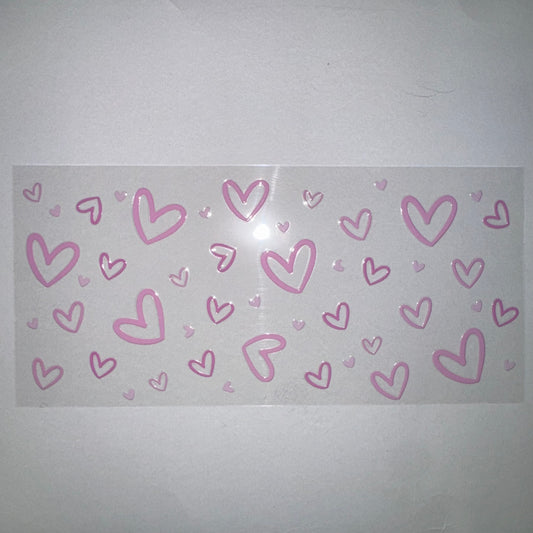 #676 - Pink Heart Outline
