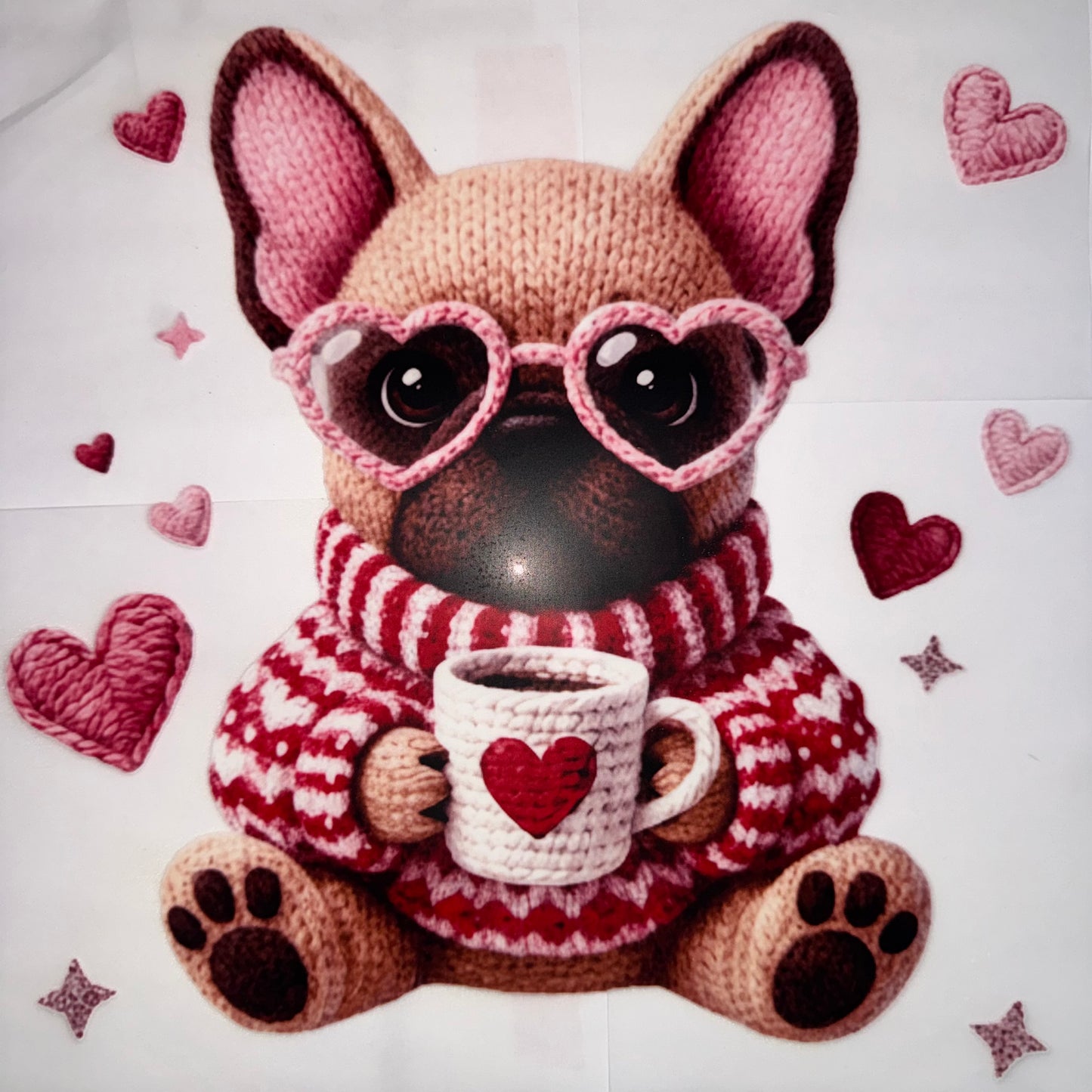 Faux Yarn French Bulldog