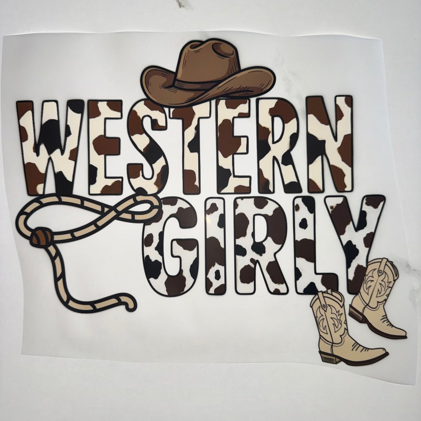 Western Girly Cow Print