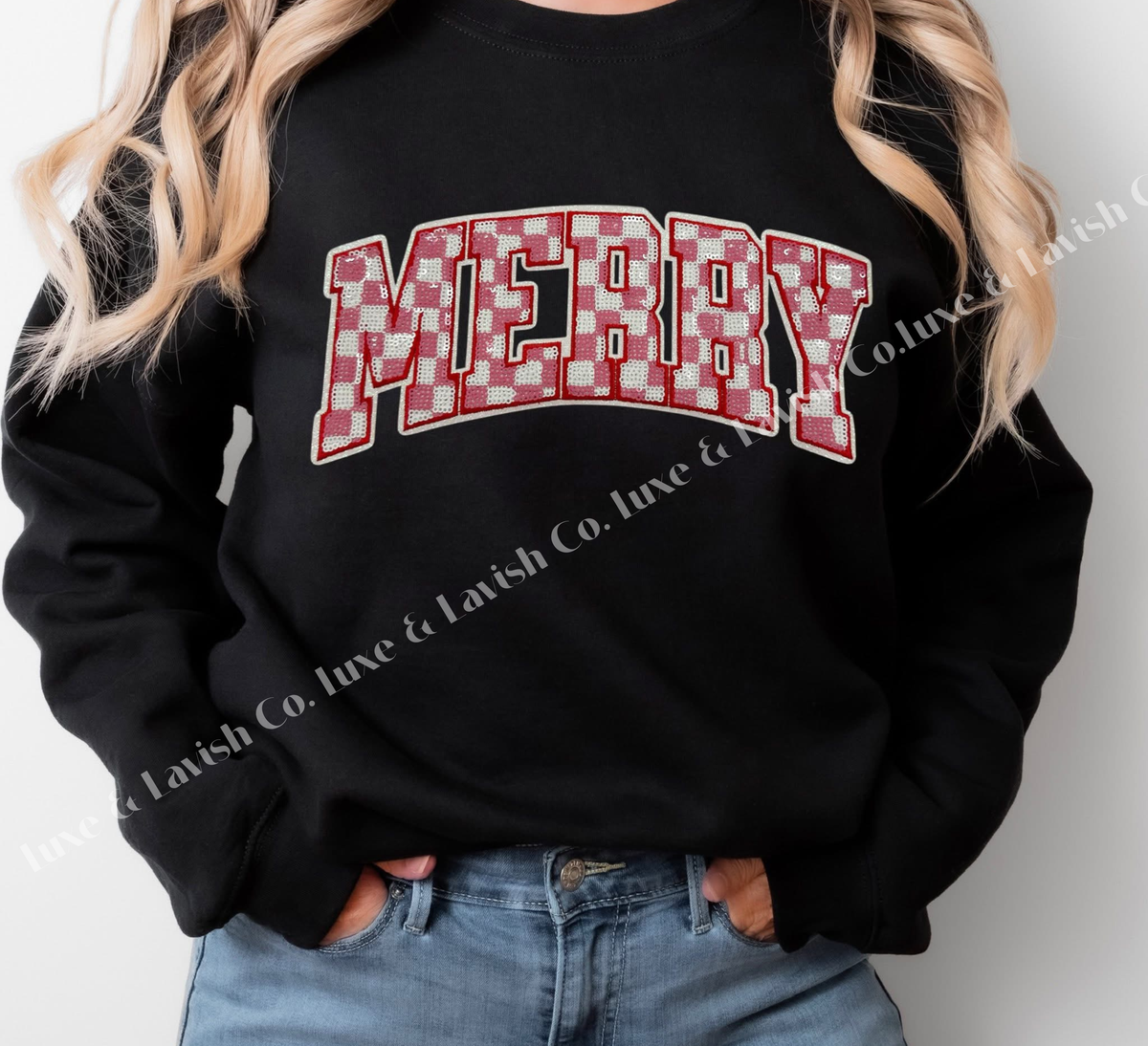 Checkered Merry *Sequin Patch*