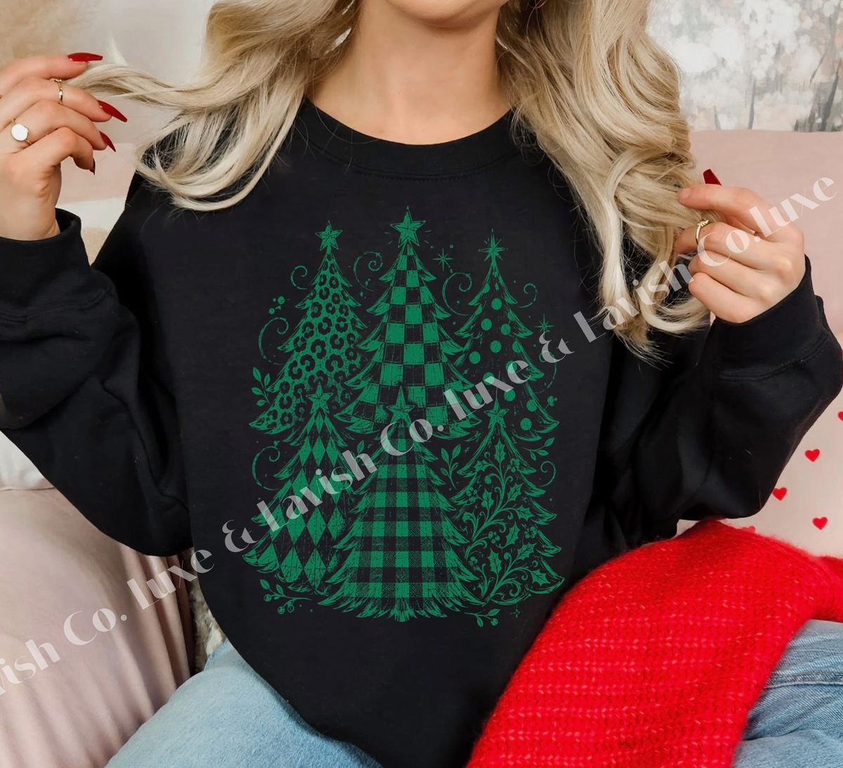 Green Patterned Trees