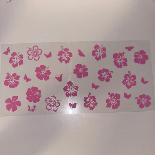 #81 - Pink Hibiscus Flowers